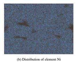 LiF改性后NCM811正極材料的SEM照片及 Ni、Co、Mn和F元素的面分布圖