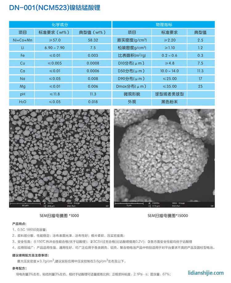 智航新能源鎳鉻鈷酸鋰正極材料